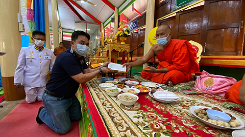 AGE ร่วมออกโรงทานงานกฐินสามัคคี วัดสำมะกัน สืบสานประเพณีทอดกฐินสามัคคีในพื้นที่ร