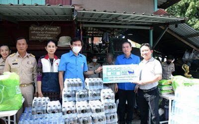 AGE GROUP มอบเครื่องอุปโภคบริโภคที่จำเป็น ช่วยเหลือผู้ประสบอัคคีภัย ต.คลองสะแก