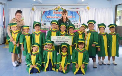 AGE มอบทุนการศึกษานักเรียนโรงเรียนวัดปรีดาราม ในกิจกรรมปัจฉิมนิเทศจบการศึกษา ประจำปี 2567