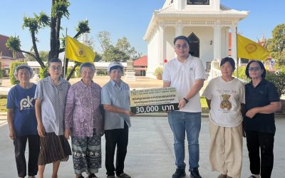 AGE สนับสนุนงบประมาณซ่อมแซมอาคารวิสาหกิจชุมชนวัดจันทร์นครหลวง จ.พระนครศรีอยุธยา